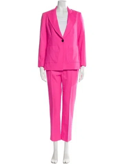 Pre-owned Argent Wool Pantsuit In Pink