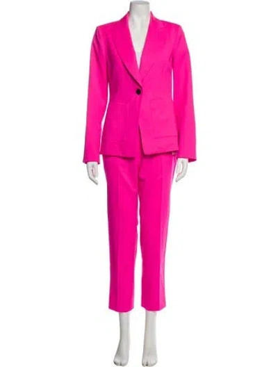 Pre-owned Argent Wool Pantsuit In Pink