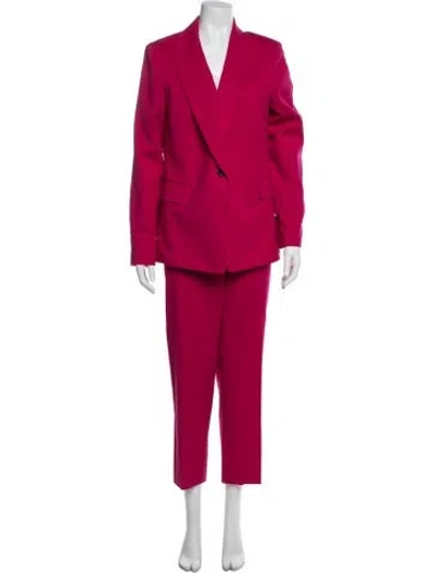 Pre-owned Argent Wool Pantsuit In Pink