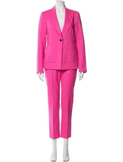 Pre-owned Argent Wool Pantsuit In Pink