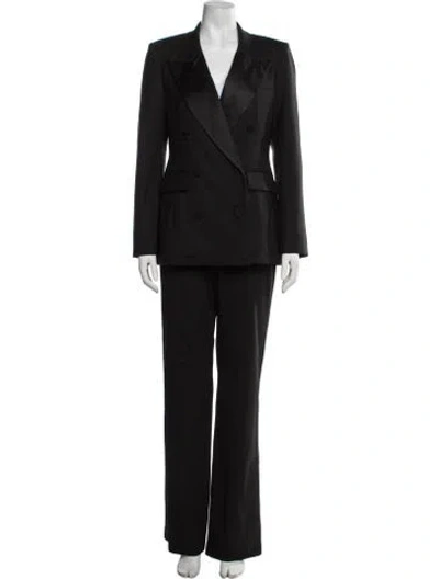 Pre-owned Argent Wool Pantsuit W/ Tags In Black