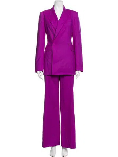Pre-owned Argent Wool Pantsuit W/ Tags In Purple