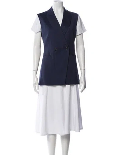Pre-owned Argent Wool Vest In Blue