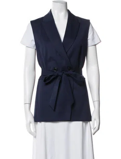 Pre-owned Argent Wool Vest In Blue