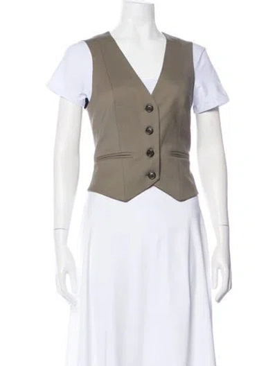Pre-owned Argent Wool Vest In Gray