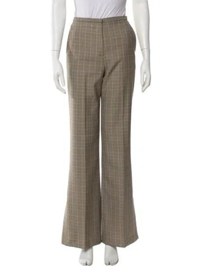 Pre-owned Argent Wool Wide Leg Pants In Neutral