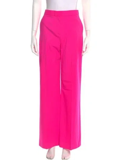 Pre-owned Argent Wool Wide Leg Pants In Pink
