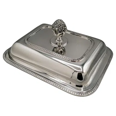 Pre-owned Argenteria Auge Italian Sterling Silver Entrre Dish Empire Style
