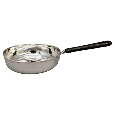 Pre-owned Argenteria Il Leone 21st Century Italian Solid 800/1000 Silver Bowl "pan" With Woodden Handle