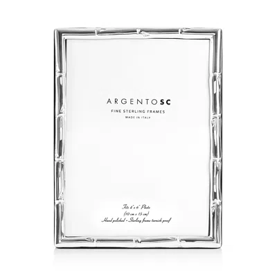 Argento Sc Bamboo Sterling Silver Frame, 4 X 6