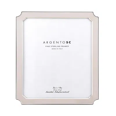 Argento Sc Edged Sterling Silver Picture Frame, 5 X 7