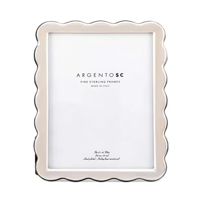 Argento Sc Scalloped Sterling Silver Picture Frame, 4 X 6