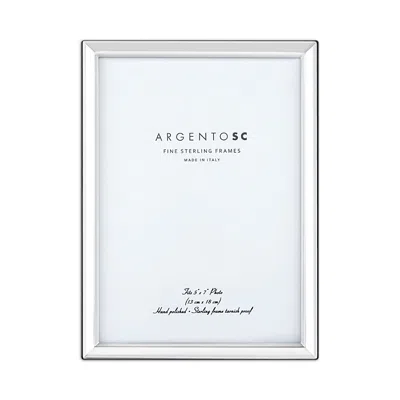 Argento Sc Sterling Silver Picture Frame, 5 X 7 In White