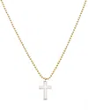 Argento Vivo 14k Plated Cross Necklace