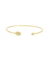 Argento Vivo 14k Plated Flex Cuff Bracelet