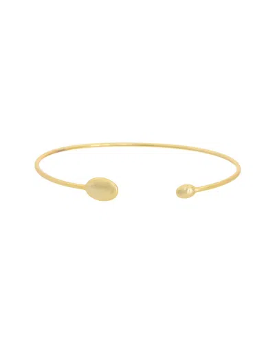 ARGENTO VIVO ARGENTO VIVO 14K PLATED FLEX CUFF BRACELET