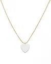 Argento Vivo 14k Plated Heart Necklace