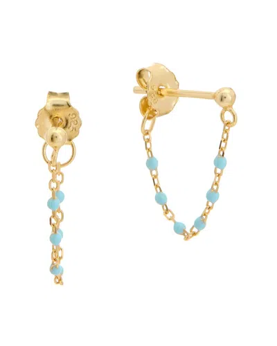 ARGENTO VIVO ARGENTO VIVO 14K PLATED HOOPS