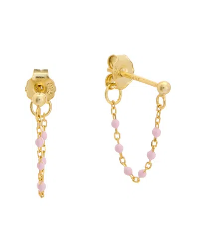 Argento Vivo 14k Plated Hoops In Gold