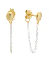 Argento Vivo 14k Plated Oval Earrings