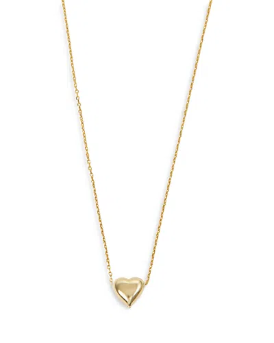 Argento Vivo 18k Gold Plated Sterling Silver Heart Pendant Necklace, 16-18