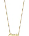 Argento Vivo 18k Over Silver Alexandra Script Necklace