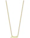 Argento Vivo 18k Over Silver Amanda Script Necklace