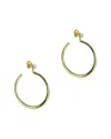 Argento Vivo 18k Over Silver Cz Earring Jacket