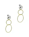 Argento Vivo 18k Over Silver Drop Earrings