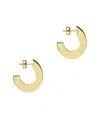Argento Vivo 18k Over Silver Hoops