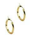 Argento Vivo 18k Over Silver Hoops