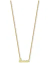 Argento Vivo 18k Over Silver Lauren Script Necklace