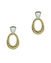 Argento Vivo 18k Over Silver Mother-of-pearl Dangle Earrings