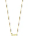 Argento Vivo 18k Over Silver Nicole Script Necklace