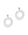 Argento Vivo 18k Over Silver Resin Drop Earrings