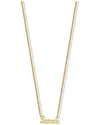 Argento Vivo 18k Over Silver Sarah Script Necklace