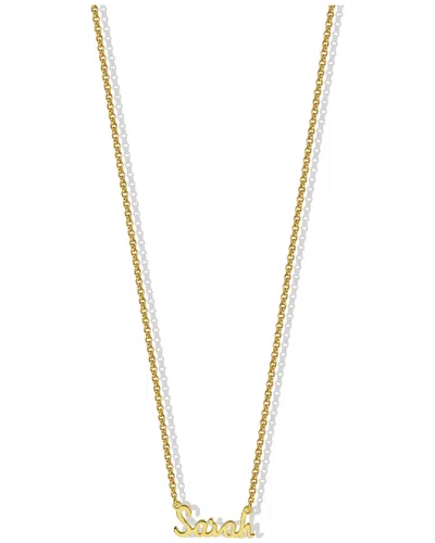 ARGENTO VIVO ARGENTO VIVO 18K OVER SILVER SARAH SCRIPT NECKLACE