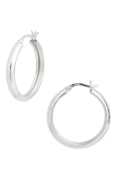 Argento Vivo 30mm Hoop Earrings In Metallic