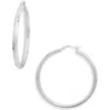 Argento Vivo 50mm Hoop Earrings In Silver