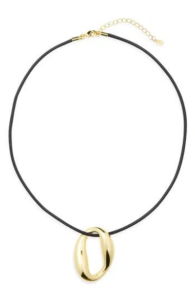 Argento Vivo Abstract Pendant Cord Necklace In Multi