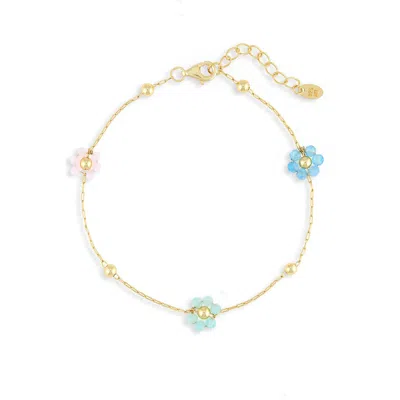 Argento Vivo Agate Cluster Station Chain Bracelet In Multi
