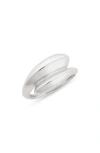 Argento Vivo Asymmetric Concave Ring