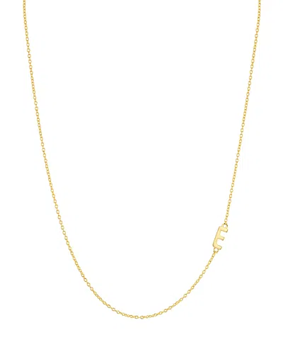 ARGENTO VIVO ASYMMETRICAL INITIAL NECKLACE IN 18K GOLD-PLATED STERLING SILVER, 16,812998GE