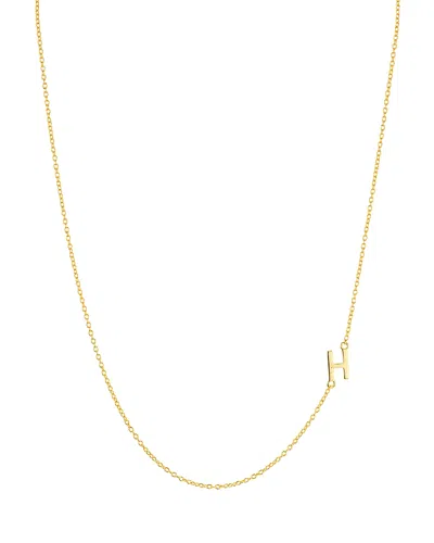 ARGENTO VIVO ASYMMETRICAL INITIAL NECKLACE IN 18K GOLD-PLATED STERLING SILVER, 16,812998GH