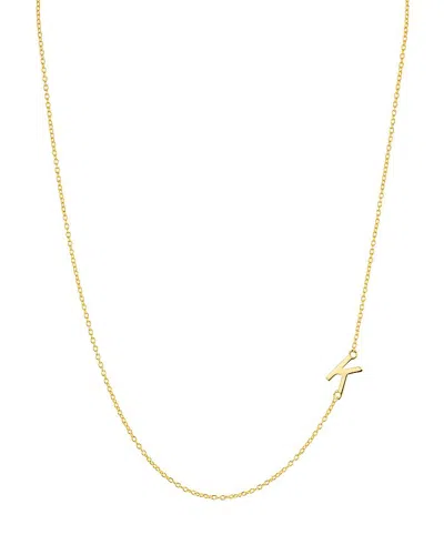 ARGENTO VIVO ASYMMETRICAL INITIAL NECKLACE IN 18K GOLD-PLATED STERLING SILVER, 16,812998GK
