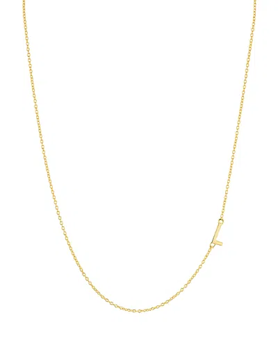 ARGENTO VIVO ASYMMETRICAL INITIAL NECKLACE IN 18K GOLD-PLATED STERLING SILVER, 16,812998GL