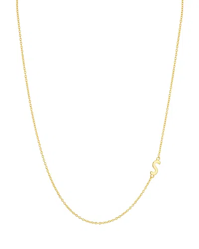 ARGENTO VIVO ASYMMETRICAL INITIAL NECKLACE IN 18K GOLD-PLATED STERLING SILVER, 16,812998GS