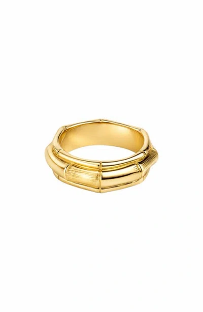 Argento Vivo Bamboo Band Ring In Metallic