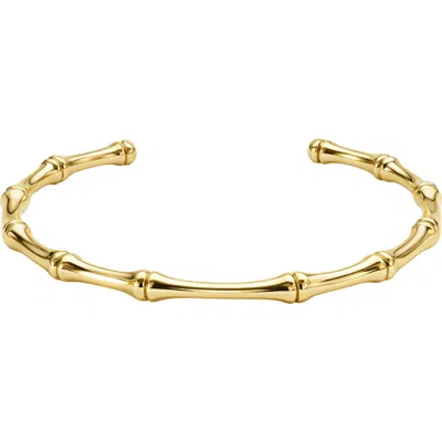 Argento Vivo Bamboo Cuff Bracelet In Gold
