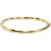 Argento Vivo Bamboo Hinge Bangle In Gold